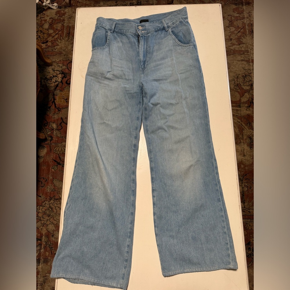 Uniqlo wide leg jean trousers